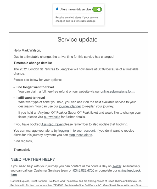 Travel alerts